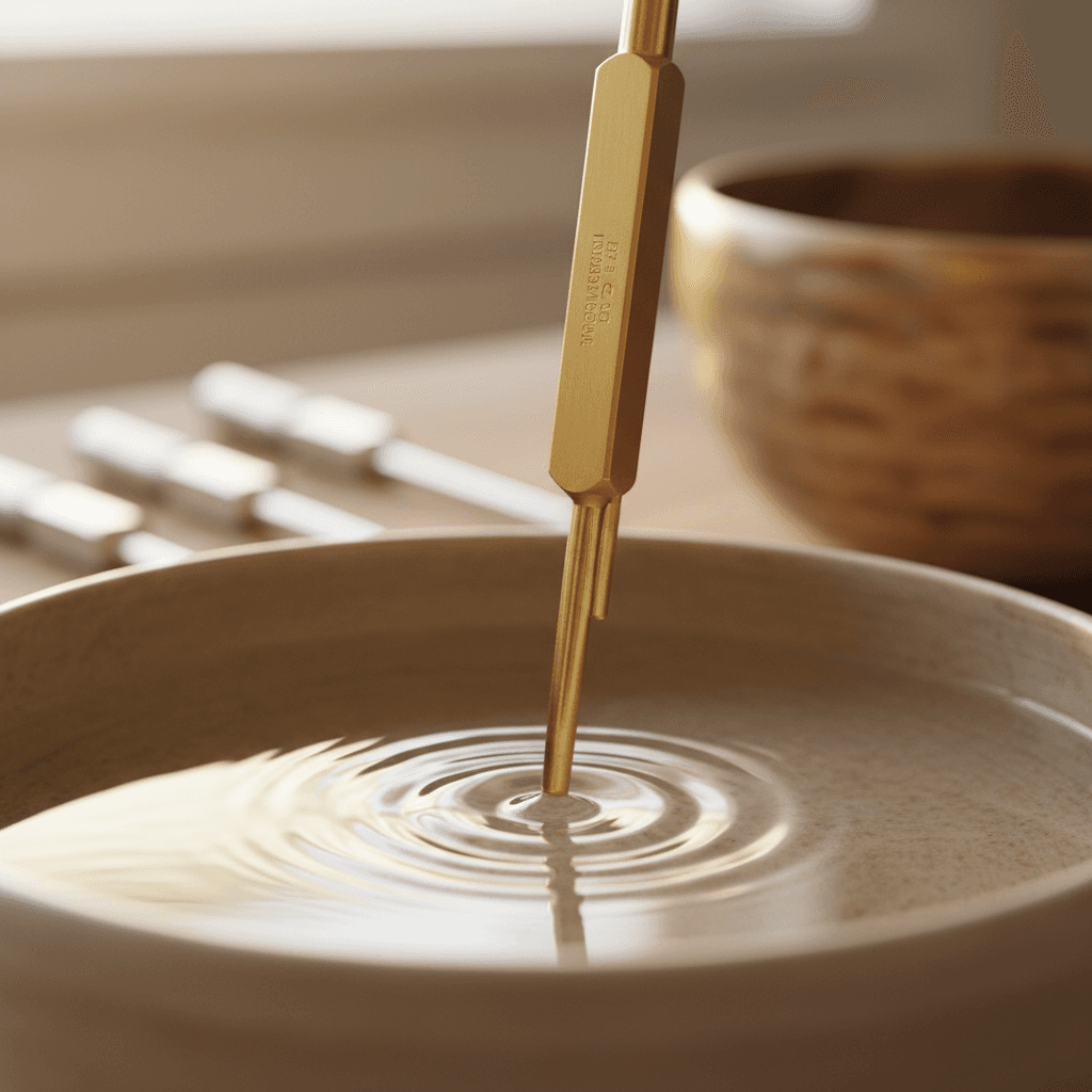 Sound healing instruments showing frequency vibrations
